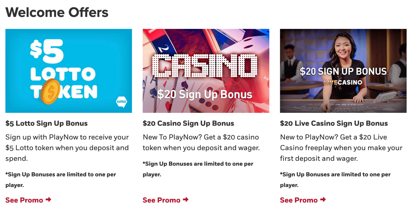 Info sur les bonus playnow