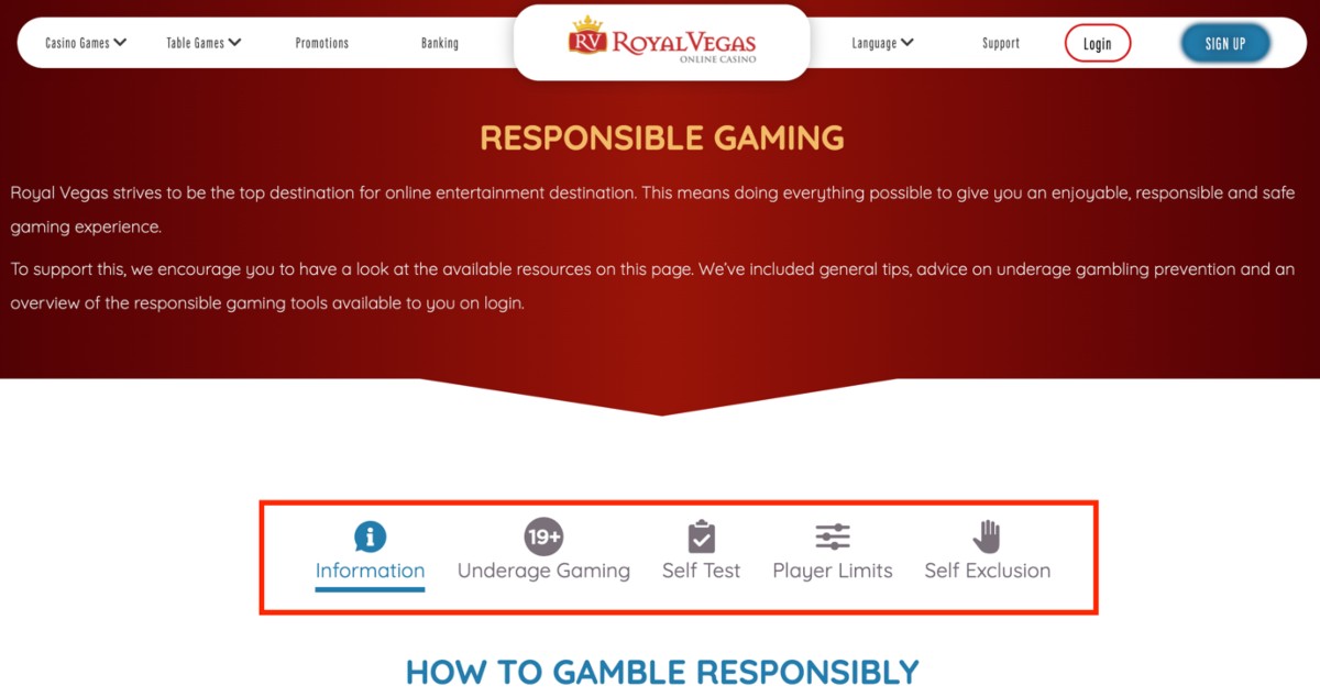 Responsible Gambling